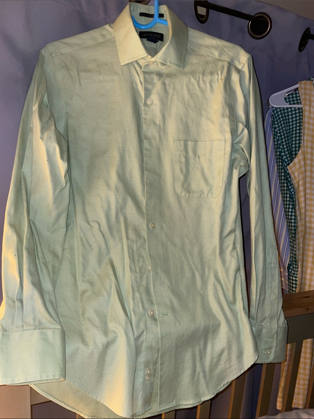Light Green Men’s Button-Down Dress Shirt